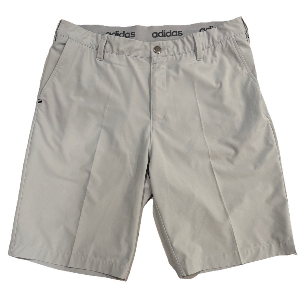 Adidas Ultimate365 4-Way Stretch Golf Short Pale Gray Stretch Waist Band Durable